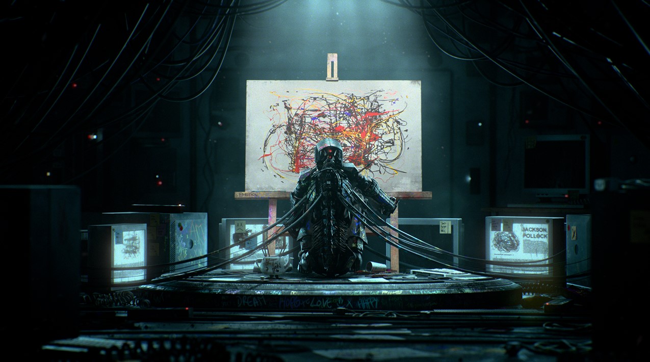 <i> The robot Artist, Margot Brun </i>