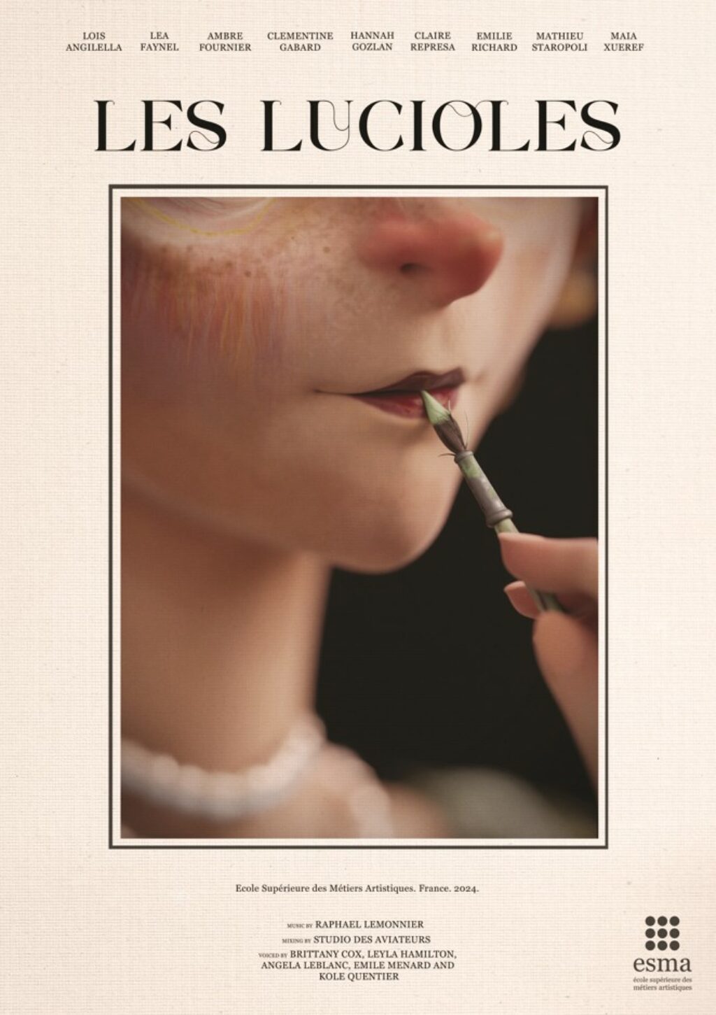 affiche film 3d 2024 les lucioles esma
