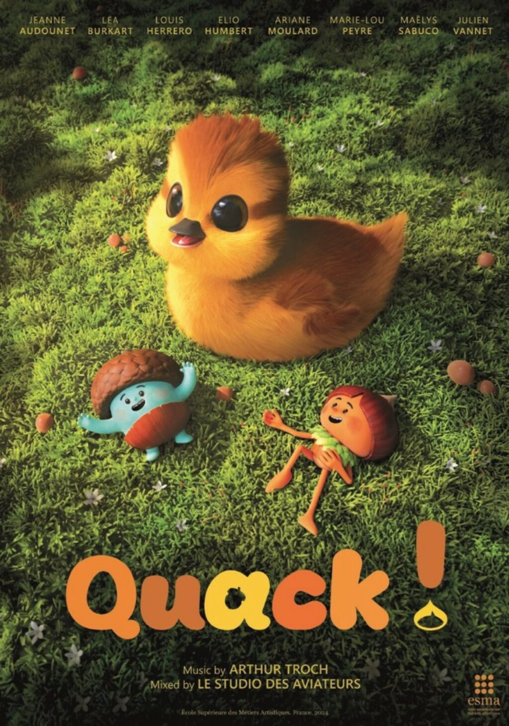 affiche film 3d 2024 quack !
