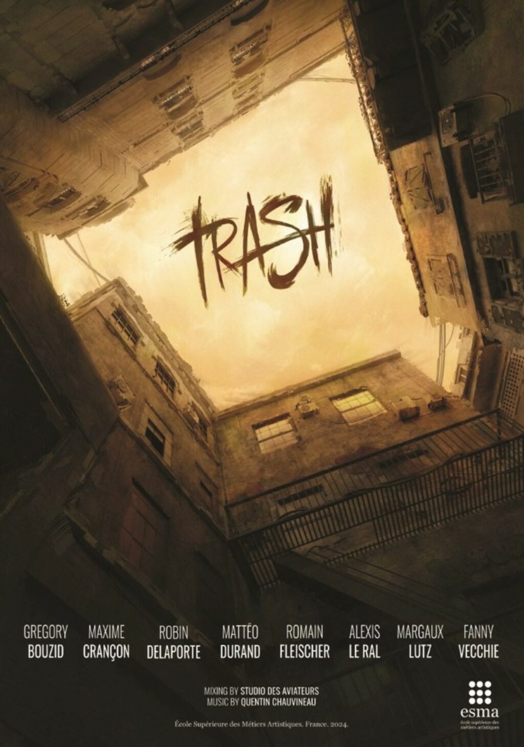 affiche film esma 3d 2024 trash