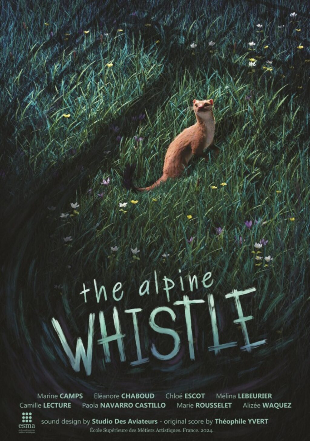 alpine whistle affiche film esma 3d 2024