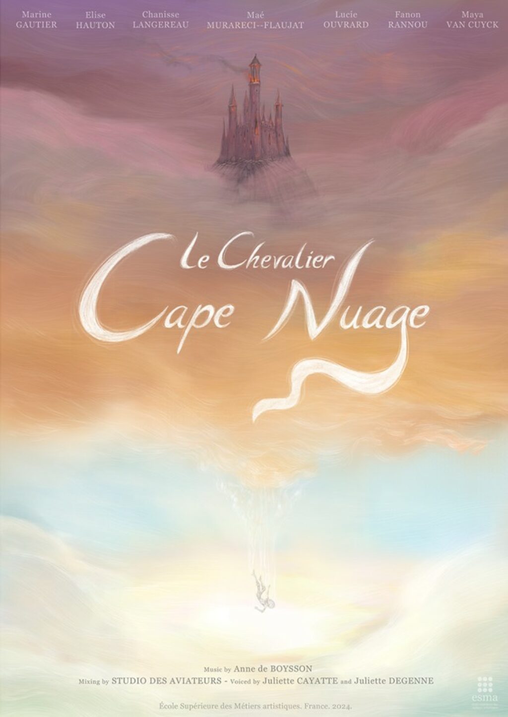 chevalier cape nuage affiche esma 3d