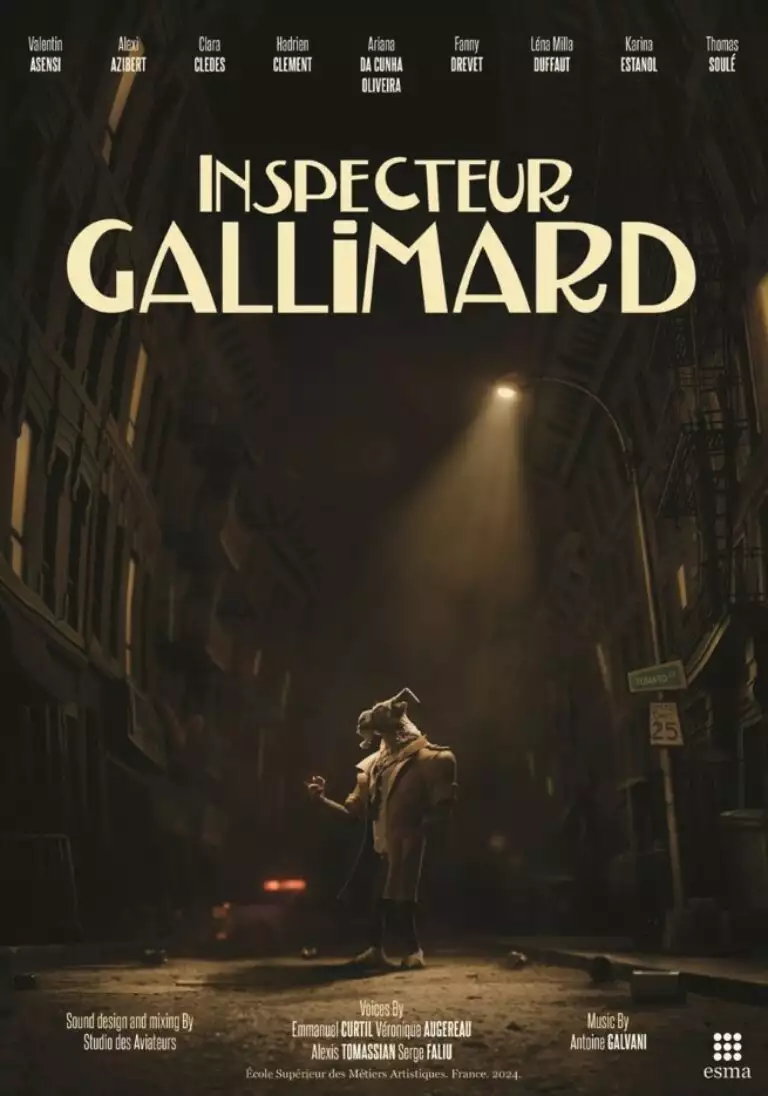inspectuer gallimard affiche film 3d 2024