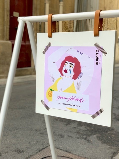 Affiche exposition Bloom 4 de Maureen Crow à la boutique Lee Berthy de Montpellier
