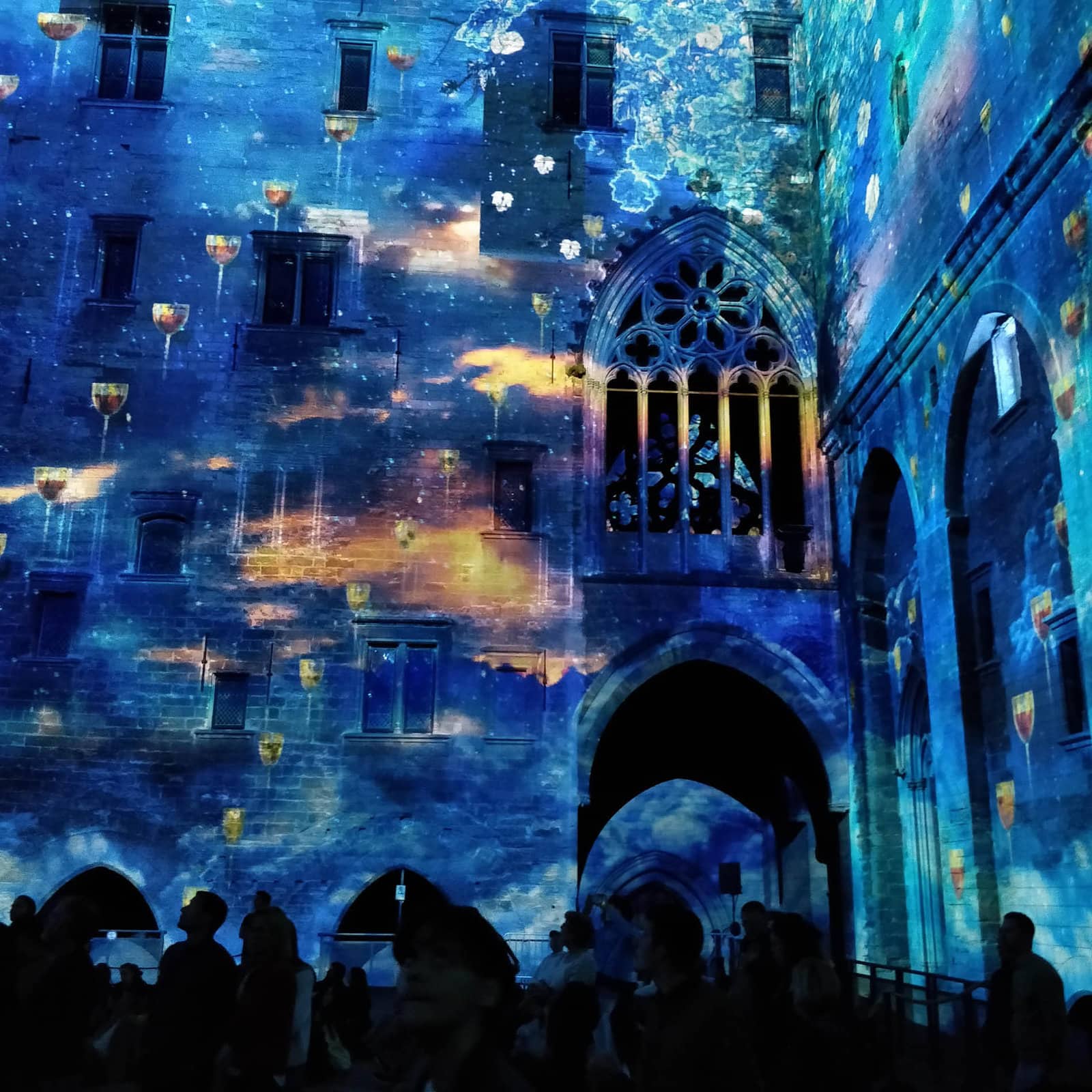 Extrait d'un tableau projeté lors du spectacle Vibrations à Avignon 
