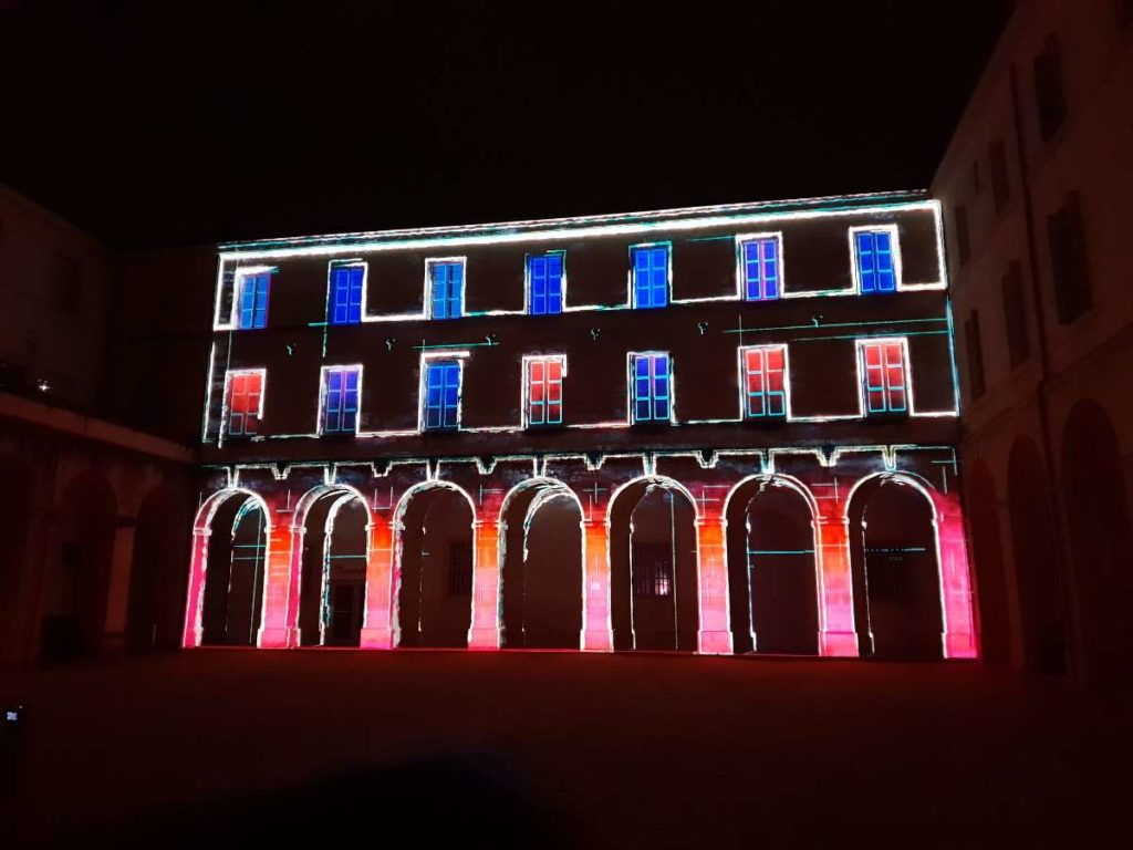 Extrait projection vidéo mapping ESMA
