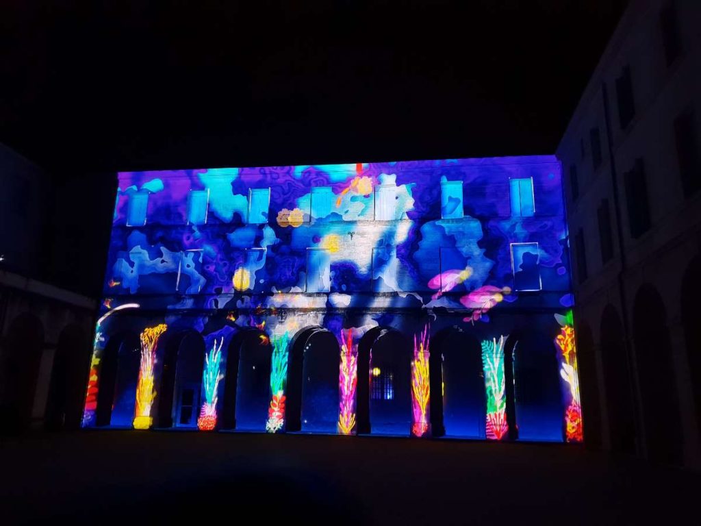 Fresque lumineuse étudiants ESMA Coeur de ville en lumière 2019