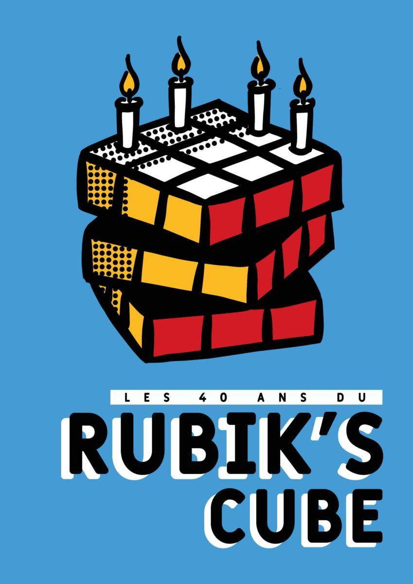 affiche 40 ans rubik's cube bachelor design graphique ESMA Montpellier