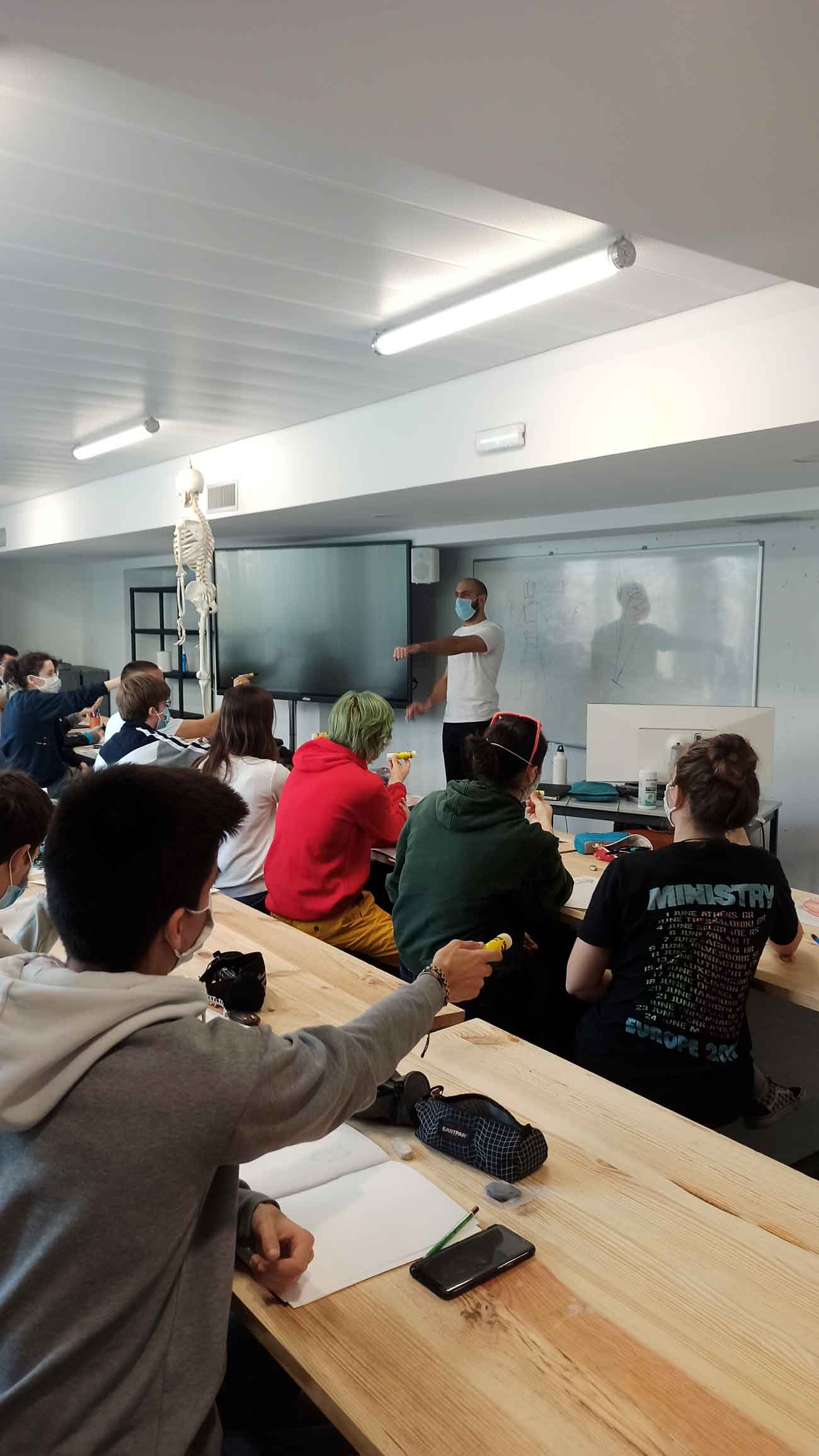 cours d'anatomie à l'esma Nantes