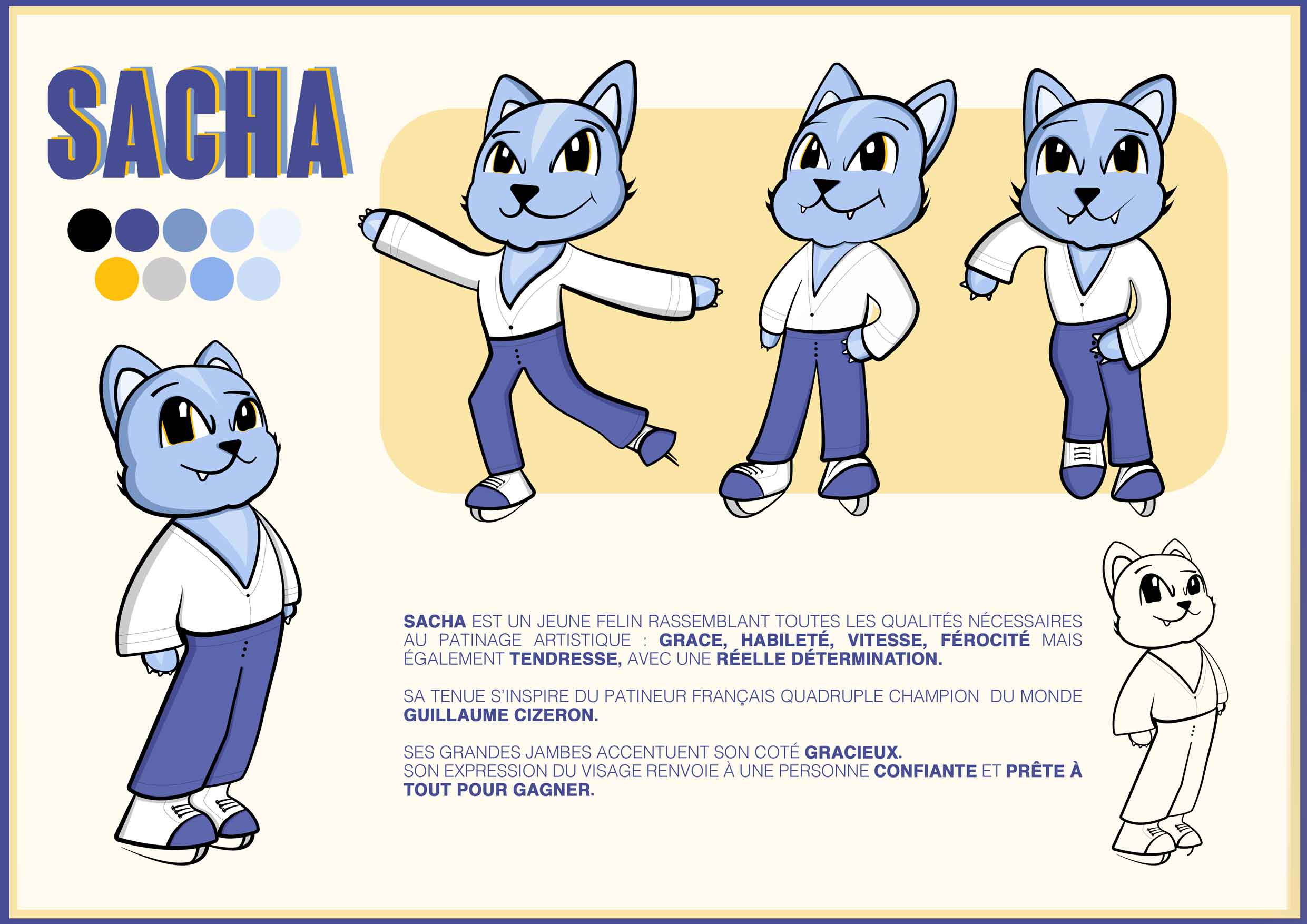 mascotte ffsg sacha agobian tanguy