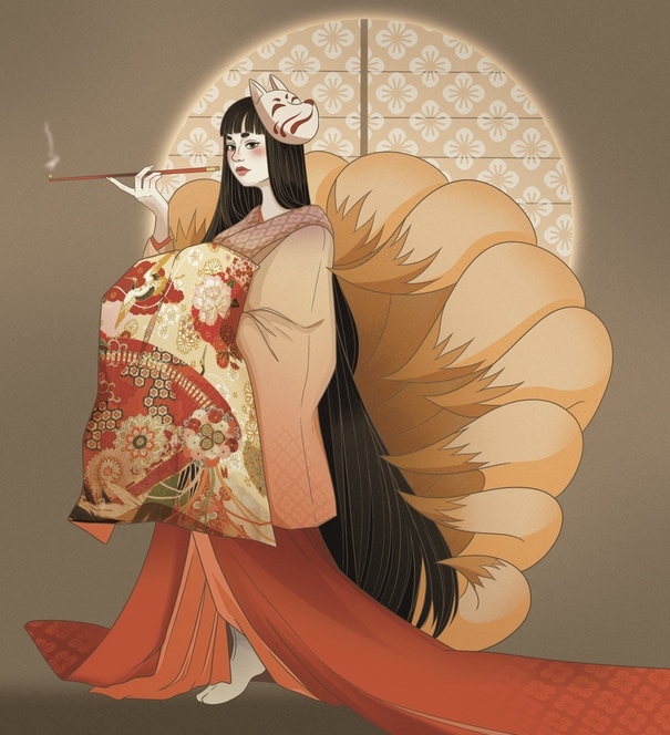 Contes et légendes sombres du Japon, Louise Botin - ESMA Montpellier 2022