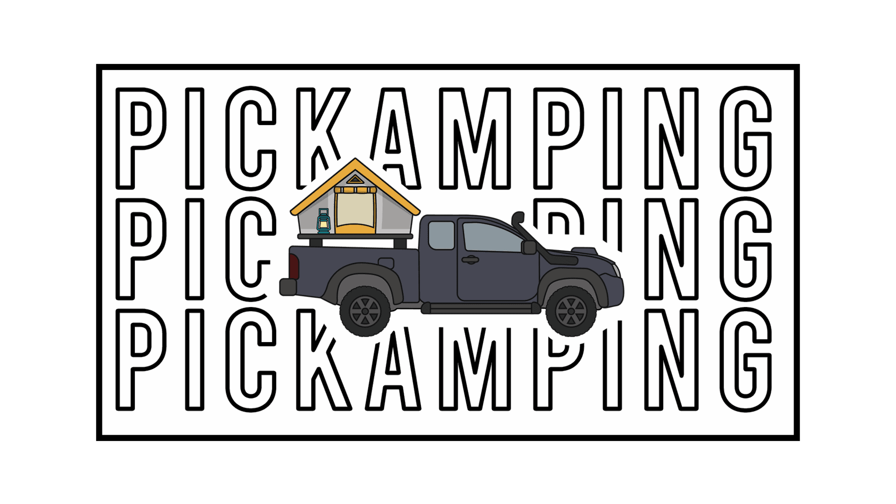 pickamping sticker triple lettrage 2022 hd web