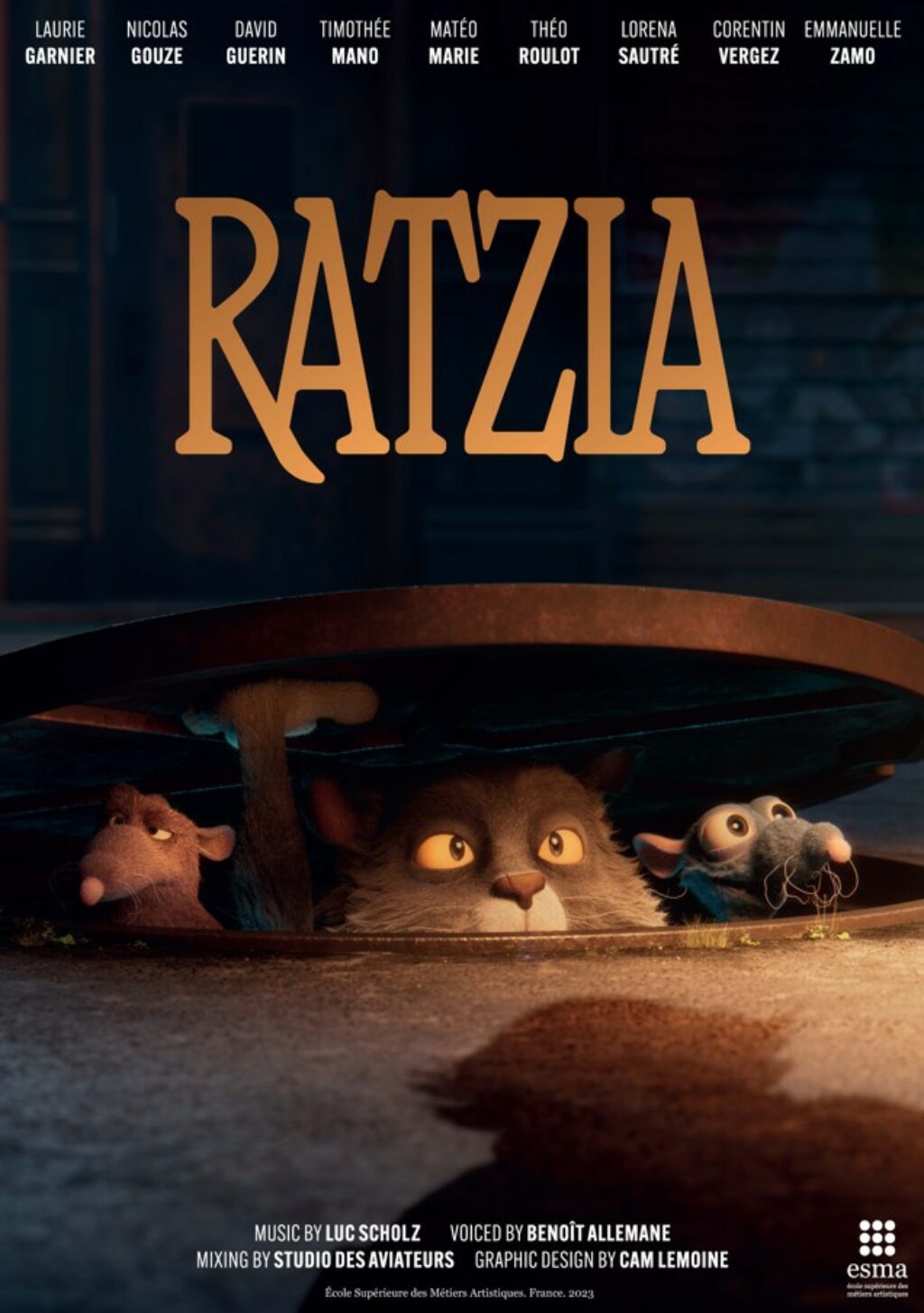 affiche film 3d ratzia 2023