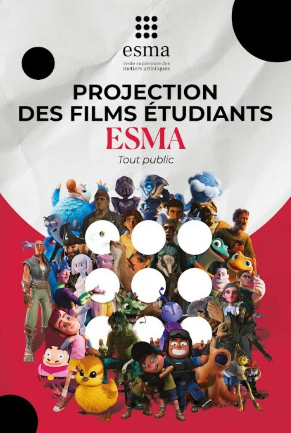 affiche projection tout public