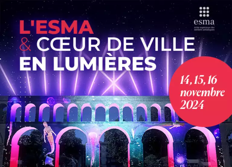 coeur de ville en lumière montpellier esma