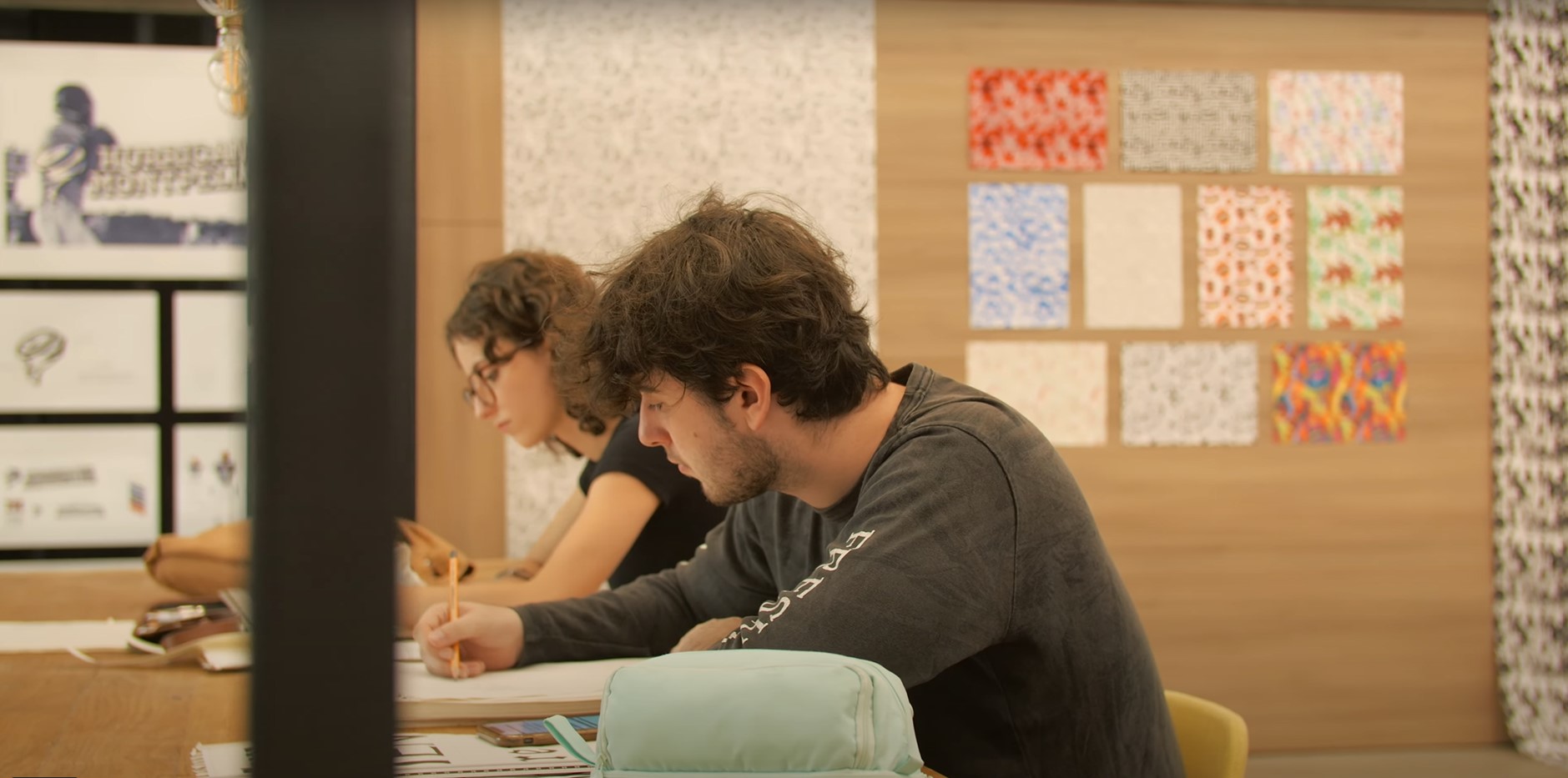etudiants en graphisme