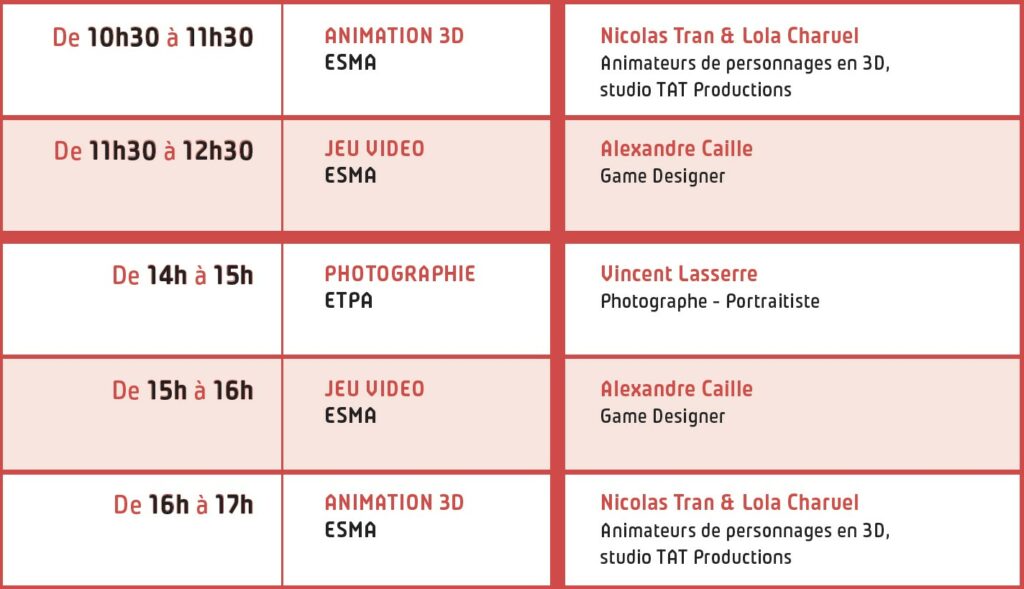 programme toulouse esma jpo 7 décembre