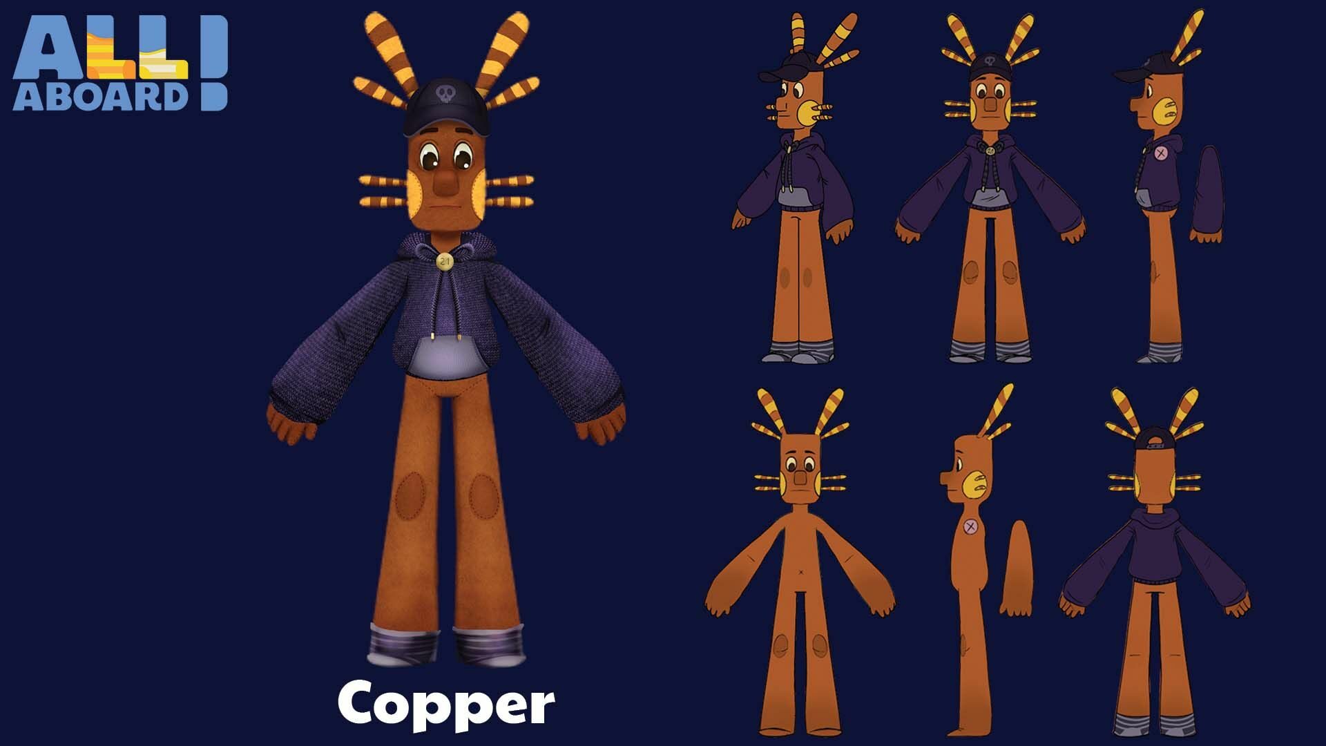 character copper film 3d all aboard