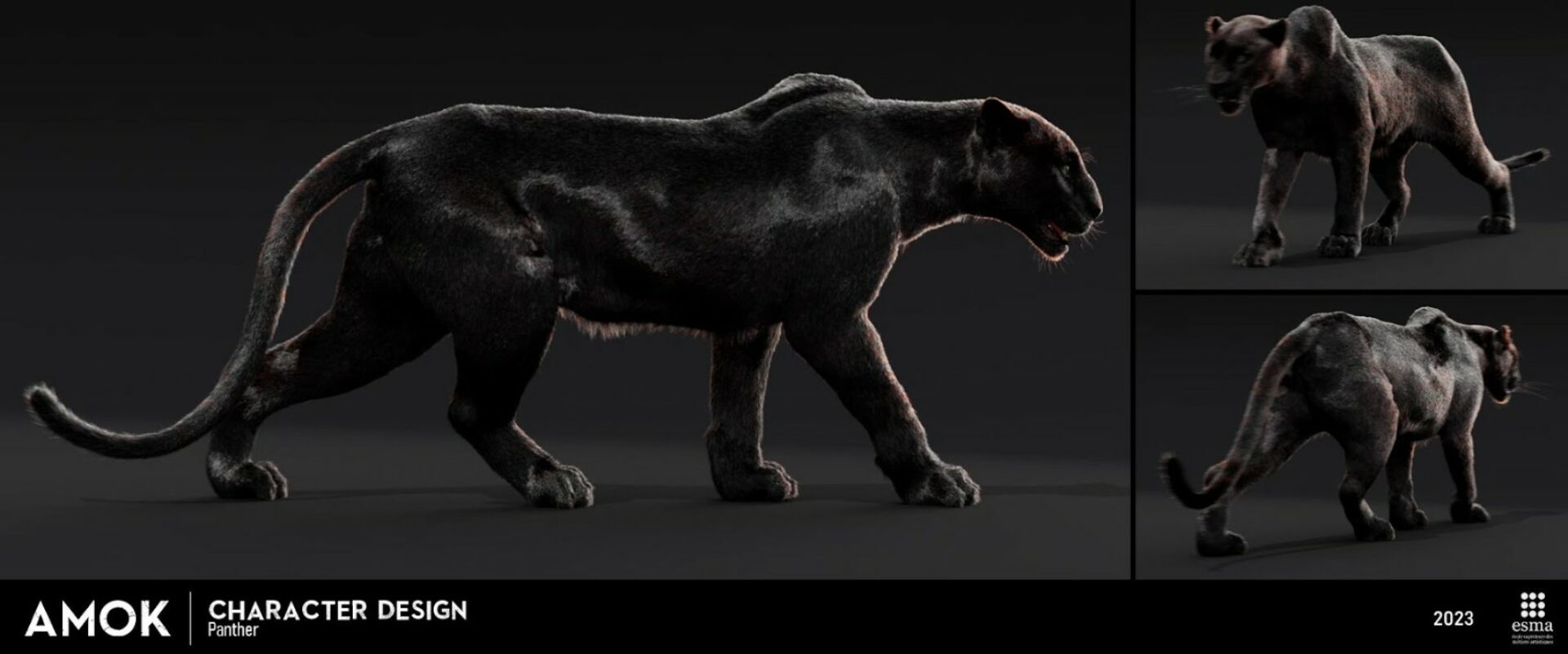 panthere character design amok