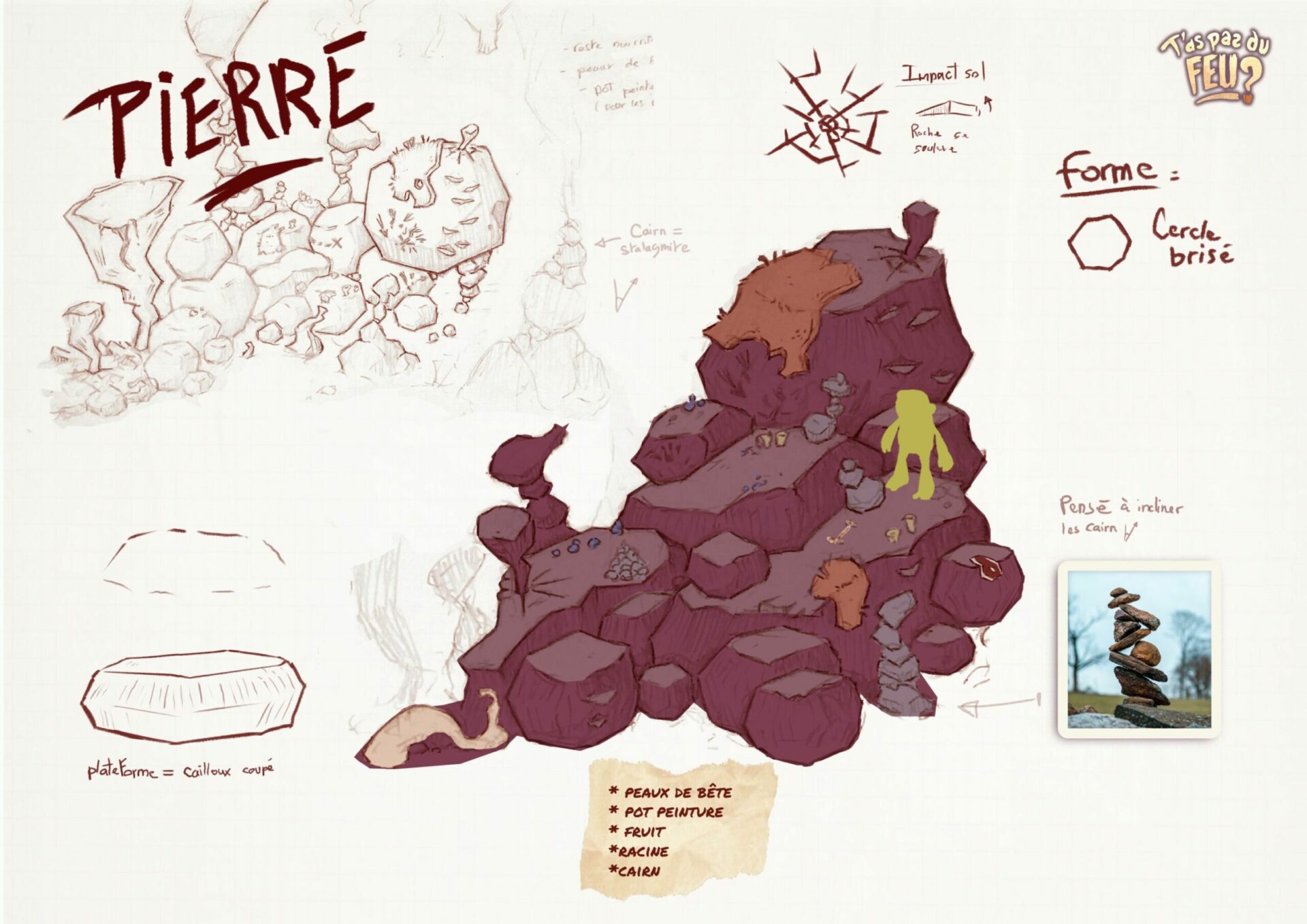 dessin de la pierre t'as pas du feu esma 2023