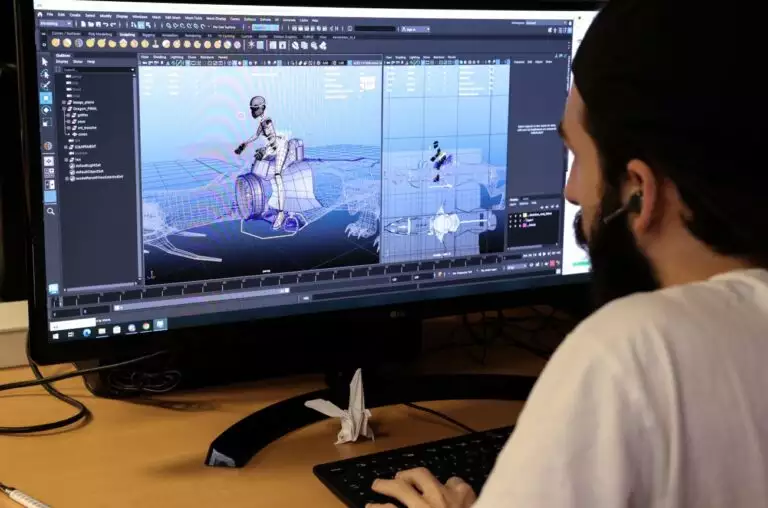 étudiant en 3d mise en situation