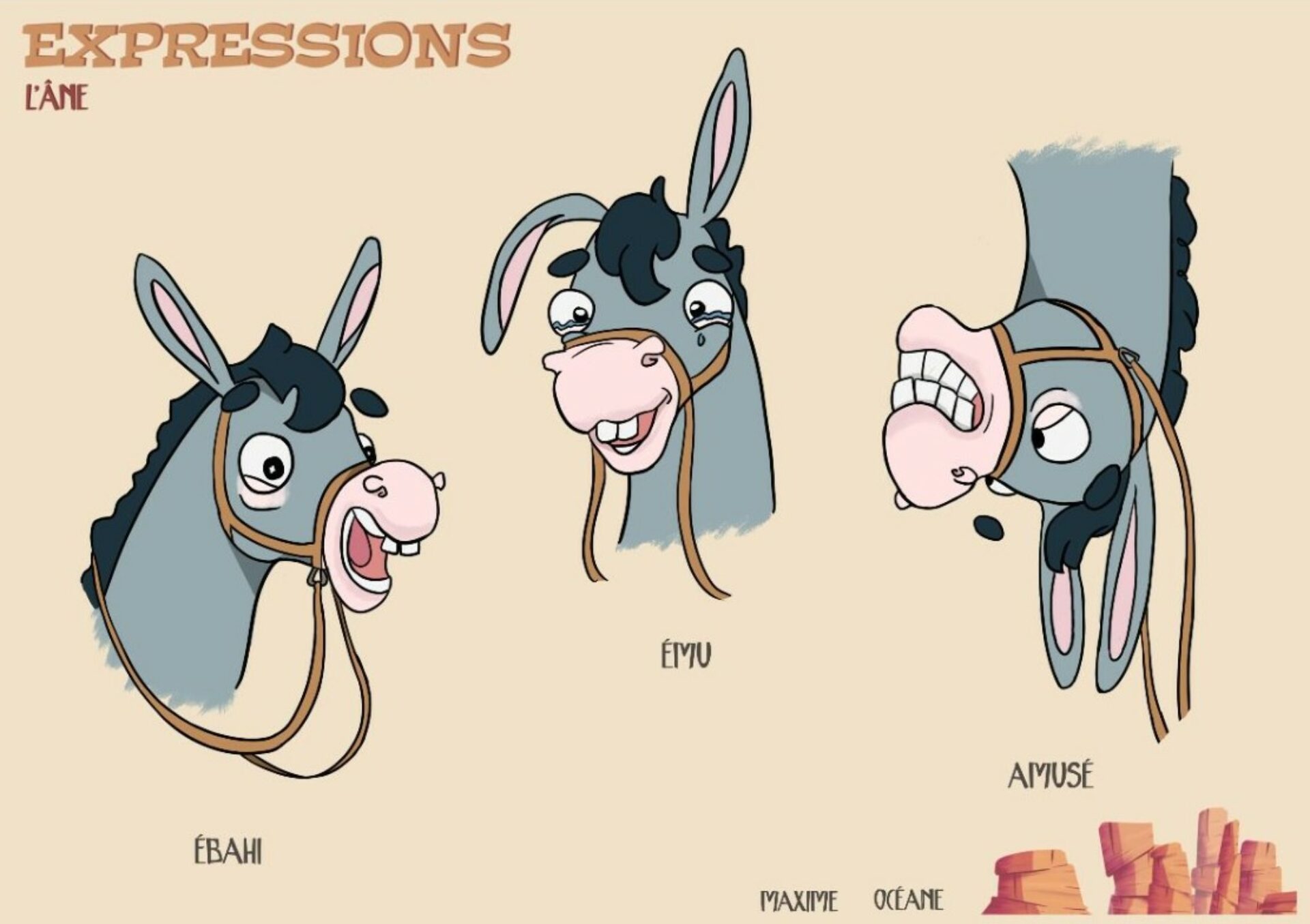 expressions de l'Âne film 3d ruades vers l'or