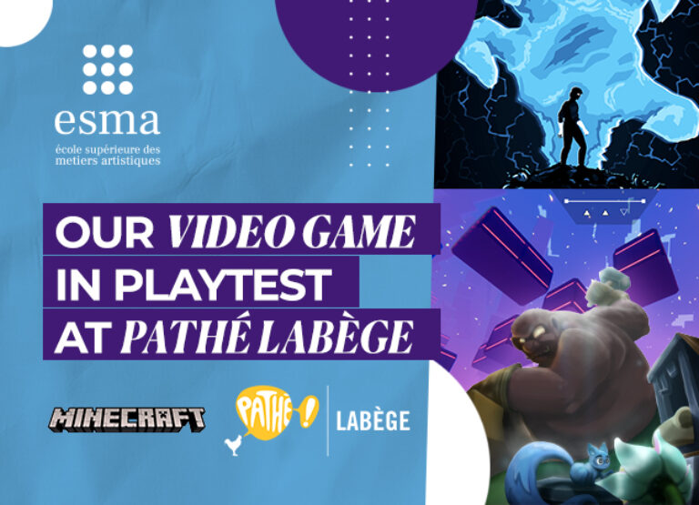 our video game in playtest at pathé labege