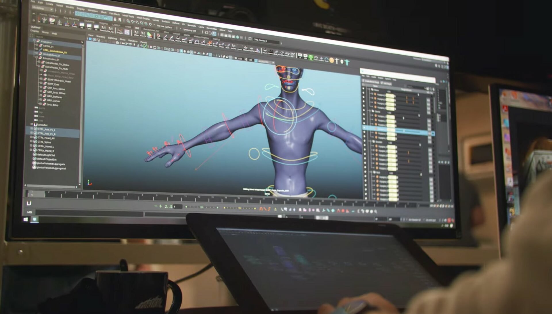 personne en train de travailler en 3d
