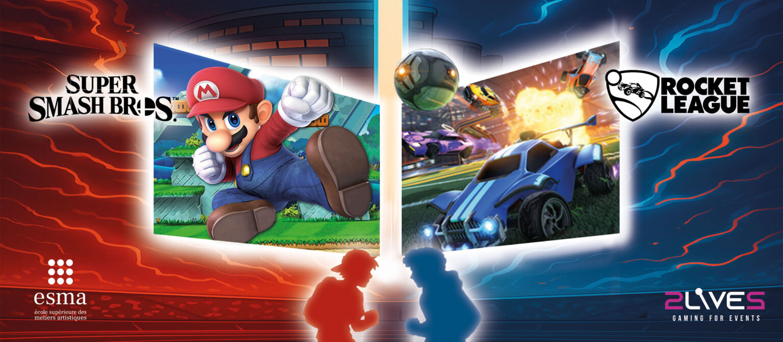 tournoi e sport super smash bros et rocket league