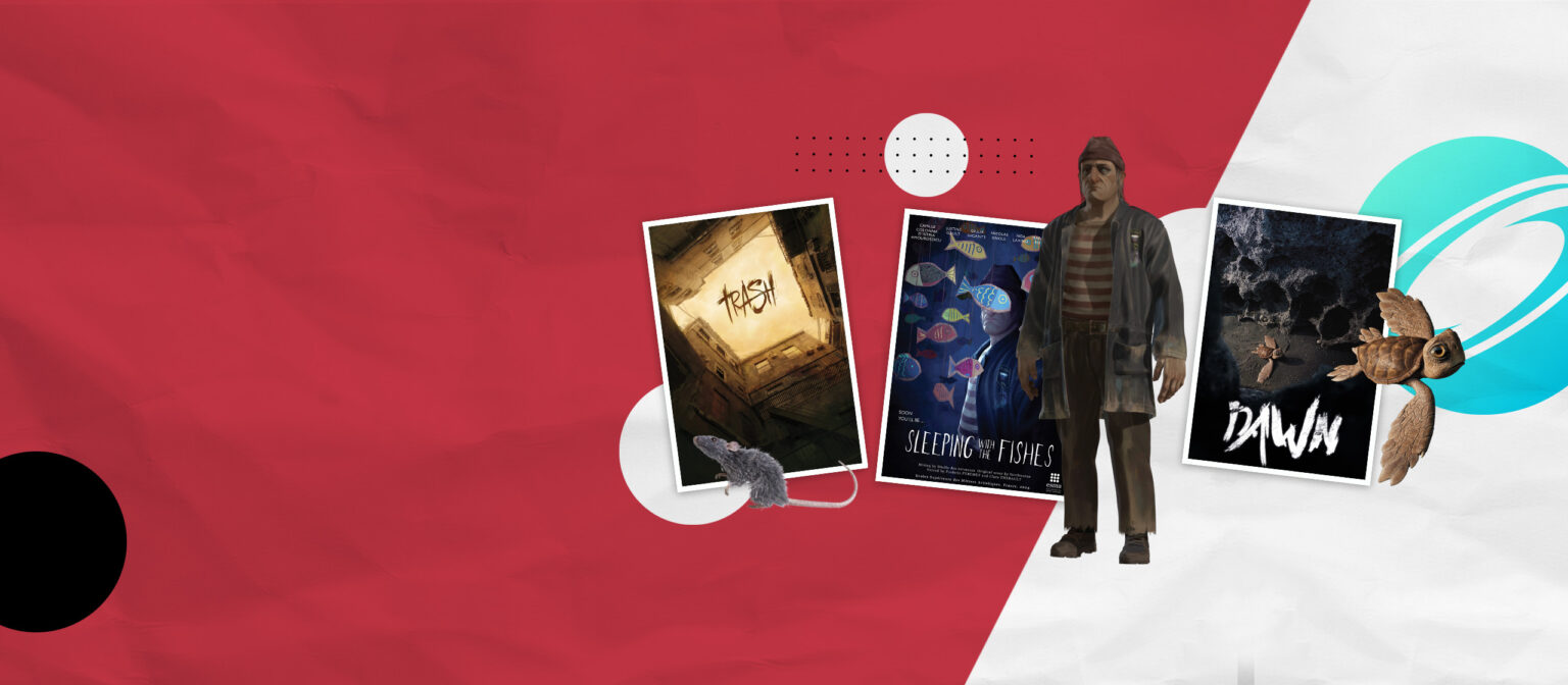 selection au siggraph trash dawn et sleeping