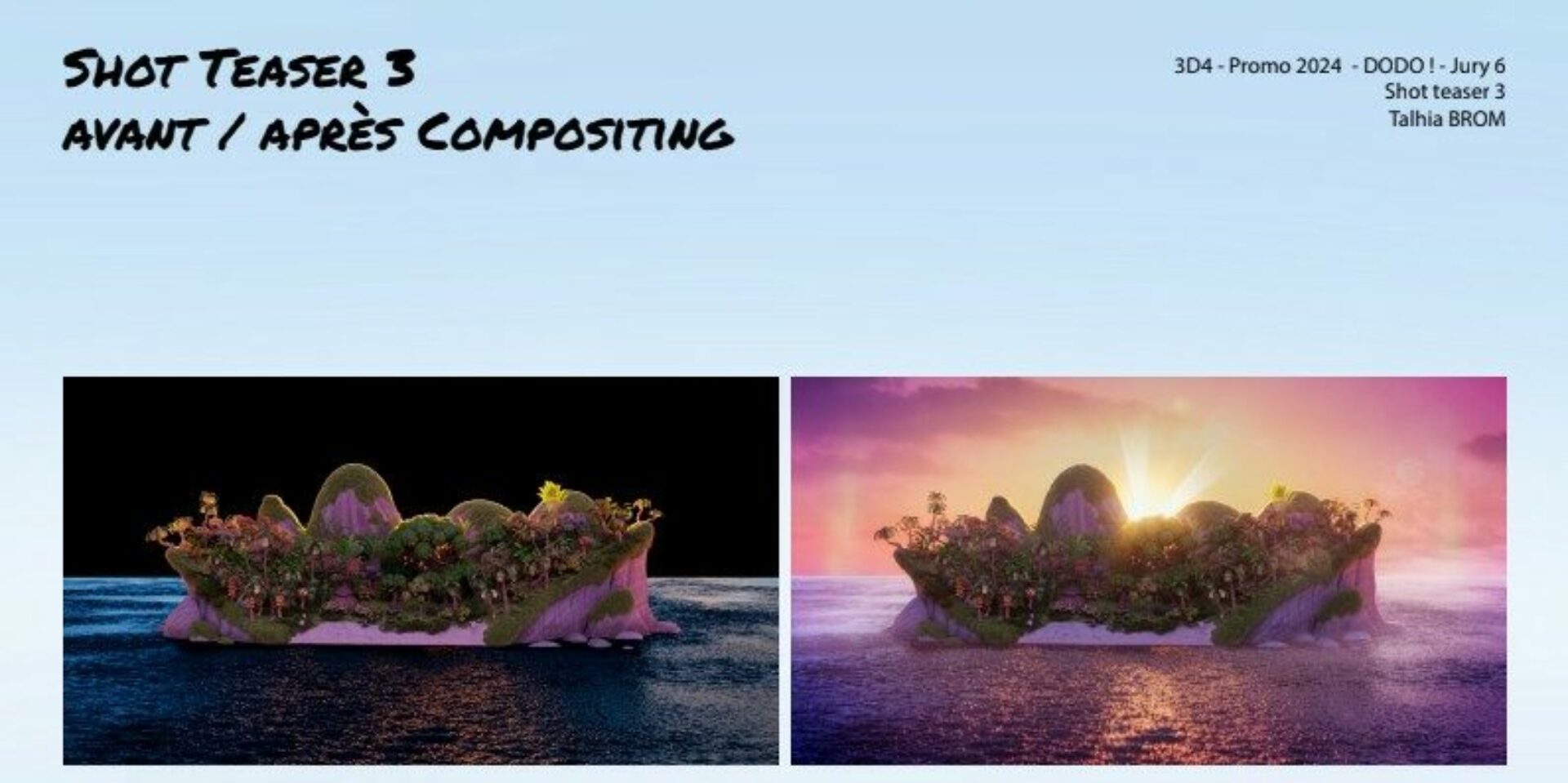 exemple compositing avant après