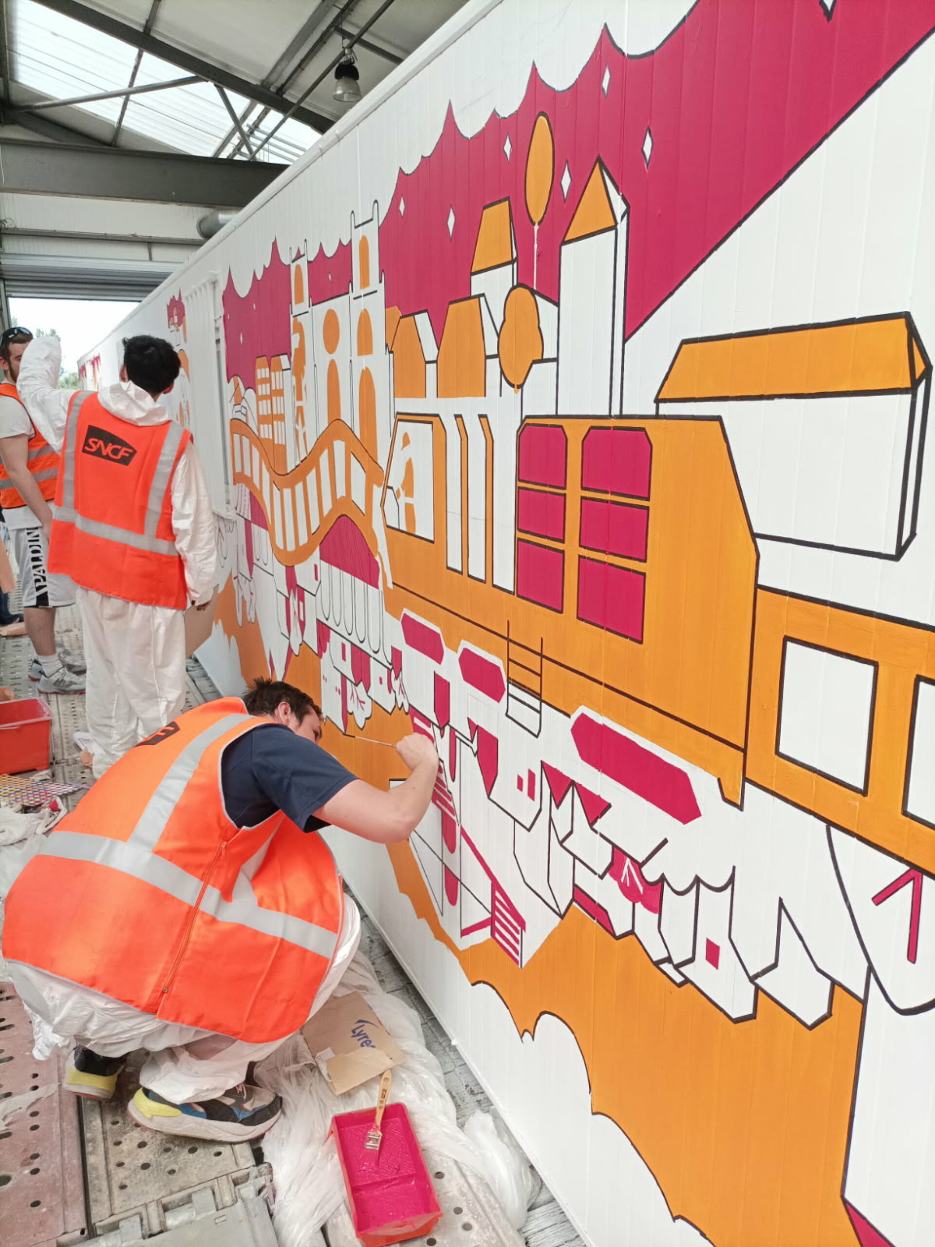 étudiants en projet avec sncf