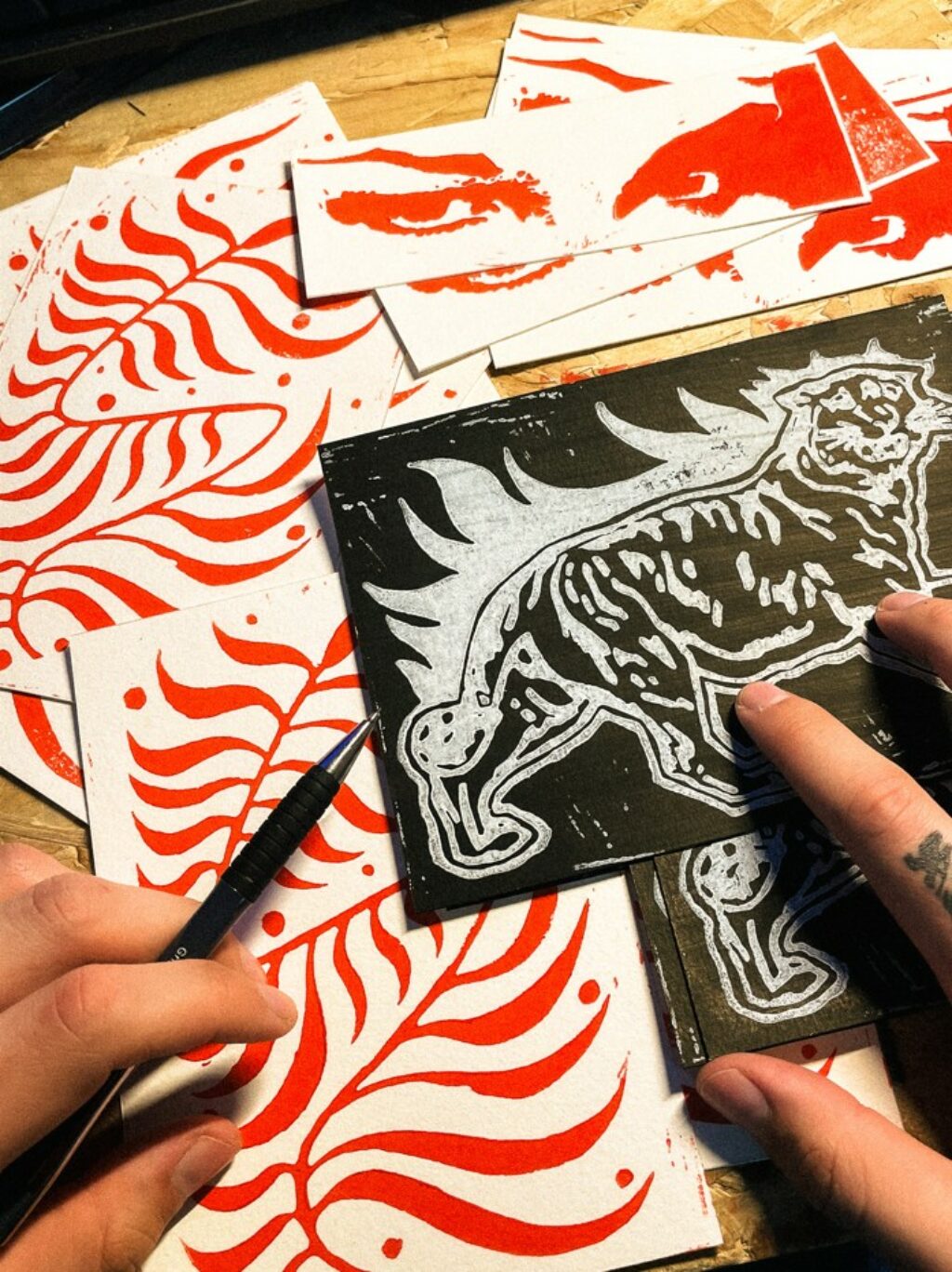 linogravures design