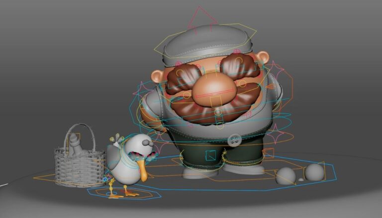 étirement et compression en animation 3D exemple films étudiant