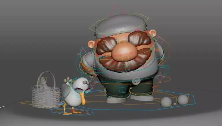 étirement et compression en animation 3D exemple films étudiant