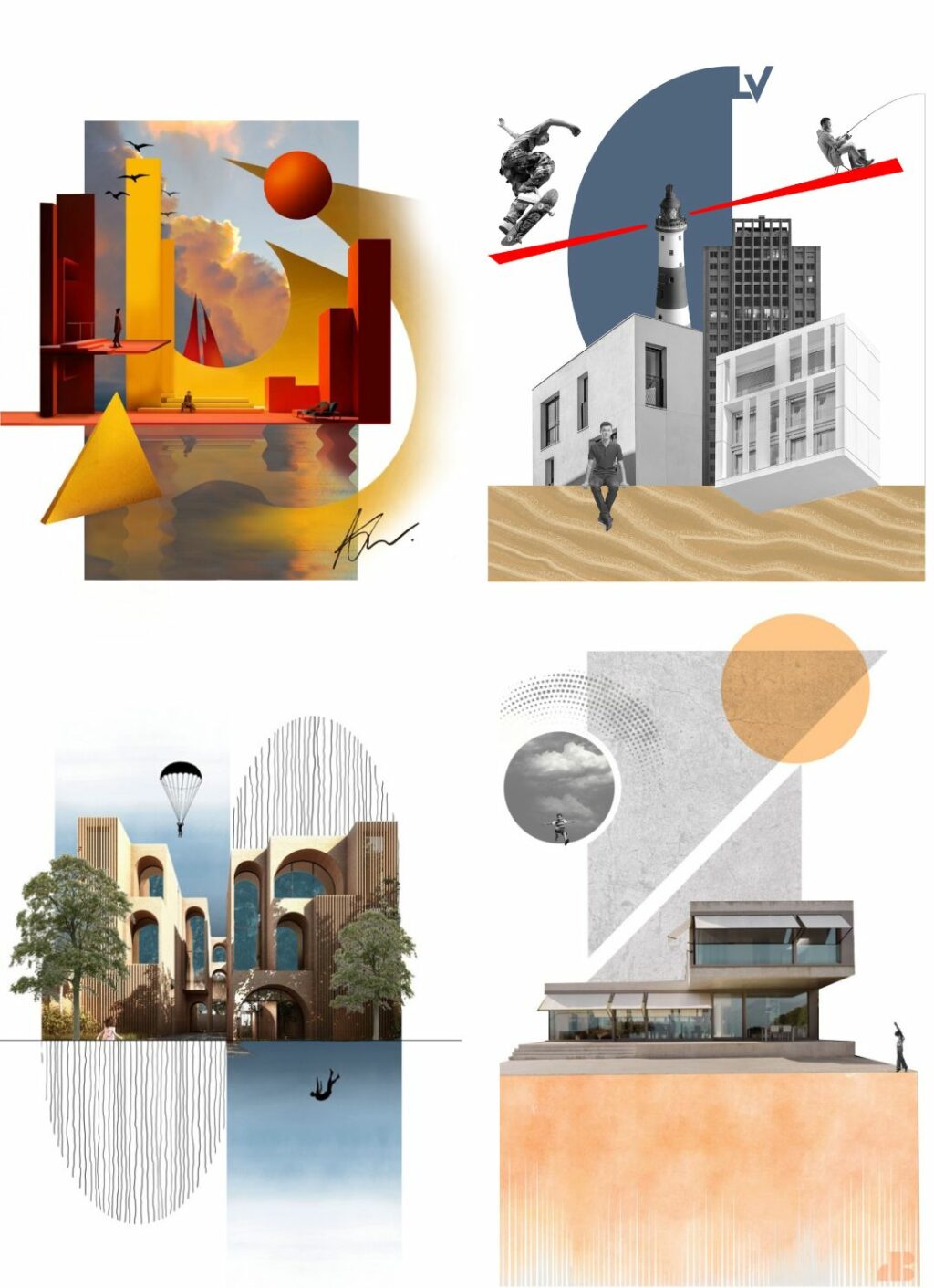 collage architectural esma