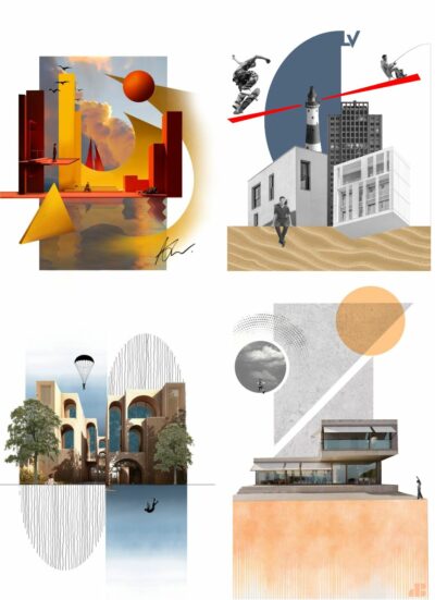 collage architectural esma