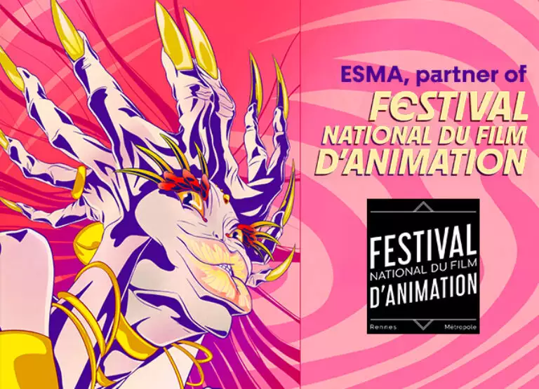 esma partner of festival national du film d'animation de rennes