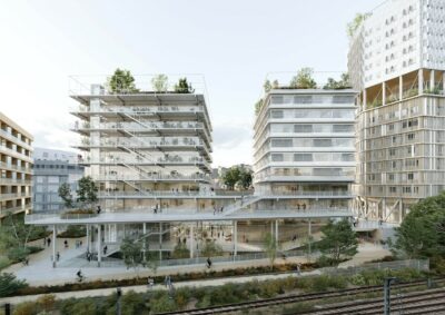 vue extérieur nouveau campus rennes